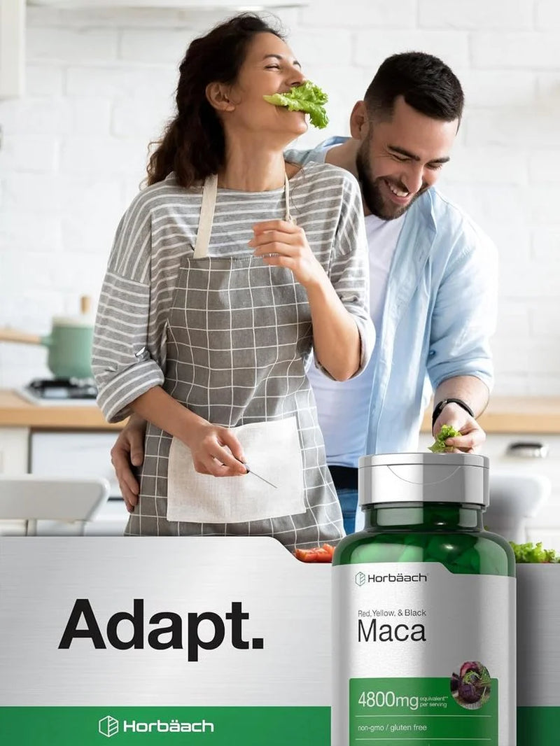 Maca Root Capsules | 4800Mg | 120 Count | for Men and Women | by